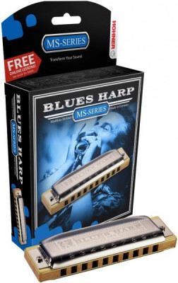 Губная гармошка диатоническая HOHNER Blues Harp 532/20 MS B (M533126X) с уроками