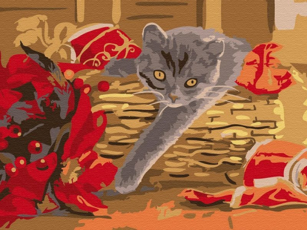 Картина по номерам 15х20 ПОДАРОК (12 цветов)