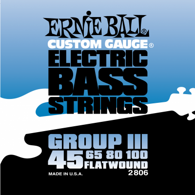 Ernie Ball 2806 Flat Wound Bass Group III (45-65-80-100) для бас-гитары