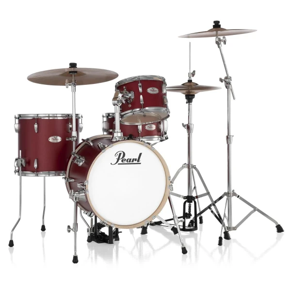 Ударная установка из 4-х барабанов с комплектом стоек Pearl MT564/C-D747, цвет Matte Red (2 кор)