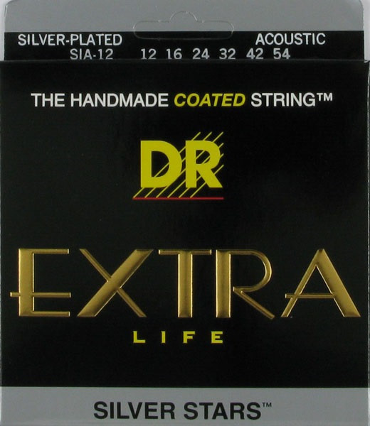 Струны для акустических гитар DR SIA-12-54 EXTRA-Life
