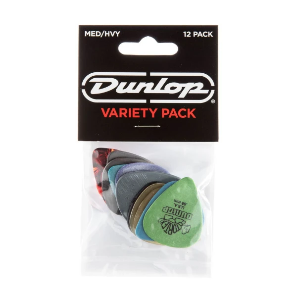 Набор медиаторов средних/жестких Dunlop PVP102 Variety 12Pack, 12 шт., 6 видов