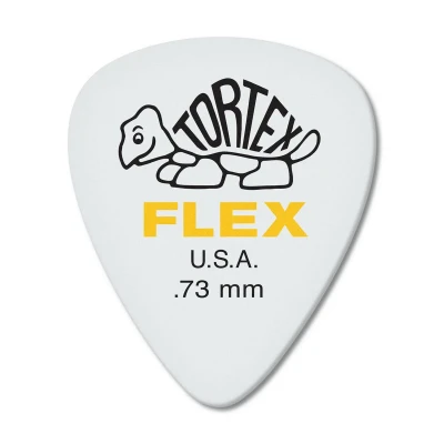 Медиаторы Dunlop 428P073 Tortex Flex Standard, толщина 0.73 мм, 12 шт.