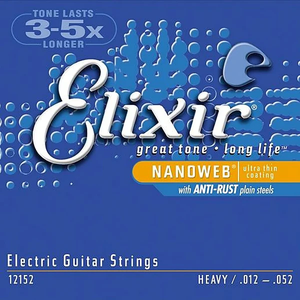Струны для электрогитары Heavy 12-52 Elixir 12152 NanoWeb