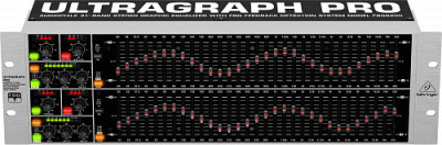 BEHRINGER FBQ 6200 ULTRAGRAPH PRO- 2-канальный 1/ 3 октавный графический эквалайзер