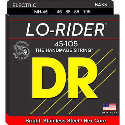 DR MH-45 Lo-Rider струны для бас-гитары среднего натяжения (45-105)