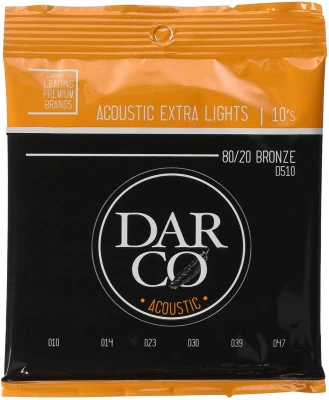 Струны для акустической гитары Darco 41Y18D510, 10-47, бронза