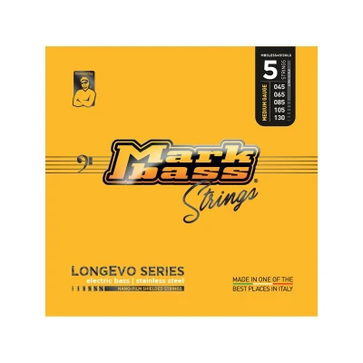 Струны для 5-струнного баса, стальные, с защитным покрытием Markbass Longevo Series MB5LESS45130LS, 45-130