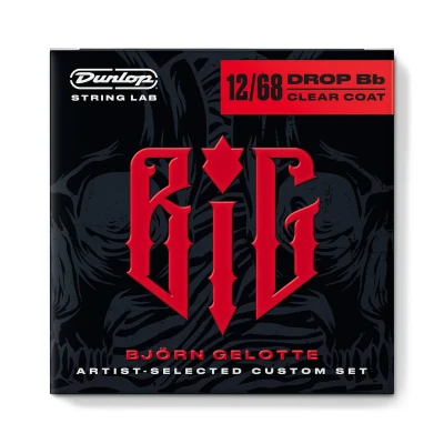 Струны для электрогитары Dunlop BIG1268 Björn Gelotte, никель, Drop Bb, 12-68