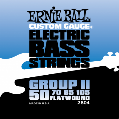 Ernie Ball 2804 Flat Wound Bass Group II (50-70-85-105) для бас-гитары