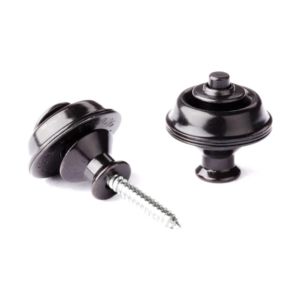 Комплект креплений для гитарного ремня Dunlop SLS1033BK Straplok Dual Design, чёрный