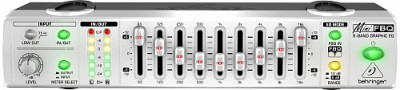 BEHRINGER FBQ 800 MINIFBQ- Стереофонический 9-полосный графический эквалайзер с системой детектирования обратной связи
