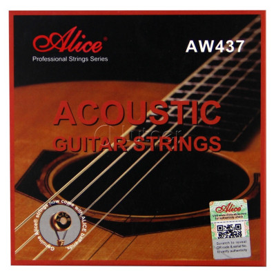 Струны для акустической гитары ALICE AW437 12-53, легкое ?натяжение