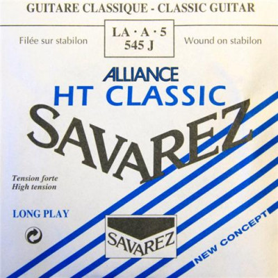 5-я струна для классических гитар SAVAREZ 545 J HT CLASSIC (A-35) сильного натяжения