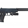 Пистолет металлический SIG 226 с глушителем и ЛЦУ G.26A 20см в/к