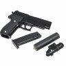 Пистолет металлический SIG 226 с глушителем и ЛЦУ G.26A 20см в/к