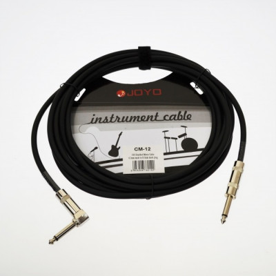 JOYO CM-12 Cable Black инструментальный кабель, 4,5 м, TS-угловой TS 6,3 мм