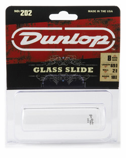 DUNLOP 202 Tempered Glass Regular Medium (18 x 22 x 69mm, rs 8) слайд для гитары стеклянный