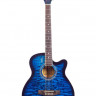 Акустическая гитара Elitaro E4030C синего цвета