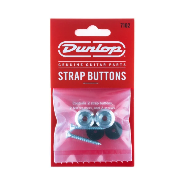 Комплект крепления ремня, 2 шт., алюминий Dunlop 7102 Strap Buttons 2Pack