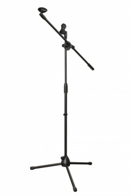 Стойка микрофонная с двумя держателями микрофонов DEKKO JR-07 журавль, высота 90-190 см, плечо - 70 см