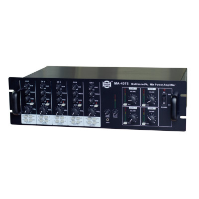 SHOW MA-4075 трансляционный усилитель мощности 4 канала по 40 Вт 4 зоны