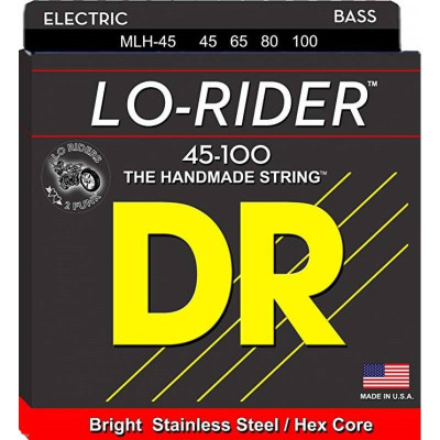 DR MLH-45 Lo-Rider струны для бас-гитары среднелегкого натяжения (45-100)