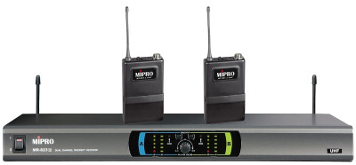 MIPRO MR-823/MT-801a*2 (620.100/622.350) радиосистема аналоговая с двумя поясными передатчиками