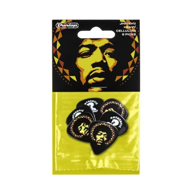 Медиаторы, жесткие, 6 шт. Dunlop JHP16HV Jimi Hendrix Psych Series Aura Mandala 6Pack