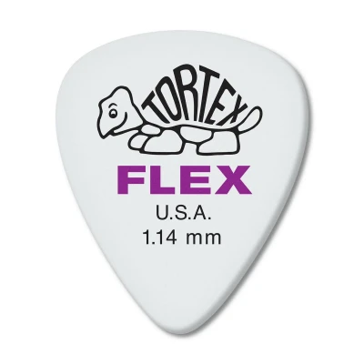 Медиаторы Dunlop 428P114 Tortex Flex Standard, толщина 1.14 мм, 12 шт.