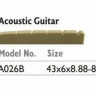 Верхний Порожек ALICE A026В для акустической гитары