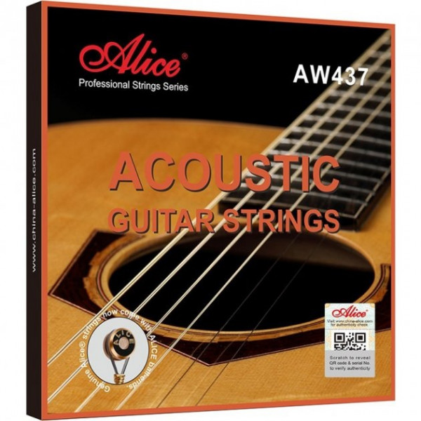 Струны для акустической гитары ALICE AW437 натяжение Super Light