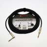 JOYO CM-12 Cable Green инструментальный кабель, 4,5 м, TS-угловой TS 6,3 мм