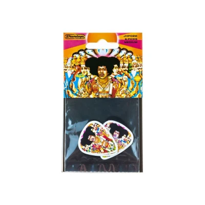 Медиаторы средние, 6 шт. Dunlop JHP02M Jimi Hendrix Bold As Love 6Pack