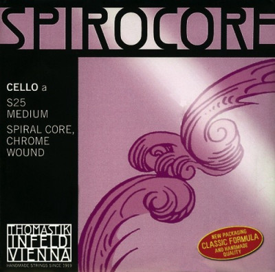 Струна A для виолончели 4/4 Thomastik Spirocore spiral core Strings For Cello среднее натяжение