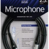 Микрофонный кабель PLANET WAVES PW-M-25 XLR ML - XLR FM, 6 м