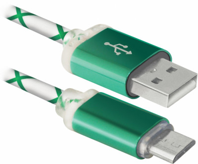 Цифровой кабель DEFENDER USB08-03LT / зелёный