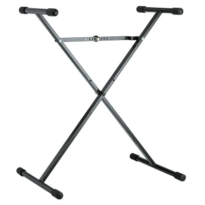 Стойка для клавишных Х-образная K&M 18962-071-55, чёрная, высота 400-905 мм, ширина 440-770 мм