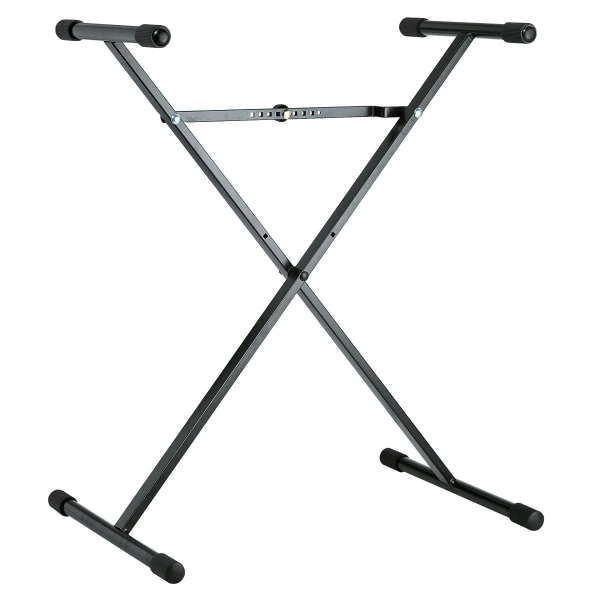 Стойка для клавишных Х-образная K&M 18962-071-55, чёрная, высота 400-905 мм, ширина 440-770 мм
