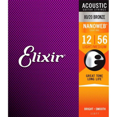 ELIXIR 11077 (12-52) струны для акустической гитары