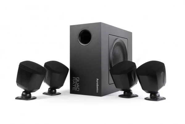 Комплект сабвуфер 6,5 и 4 сателлита 3 AuraSonics QUADRATE-BK черный