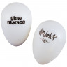 Маракас DUNLOP 9110 Glow Maracas Display Jar в форме яйца, белый