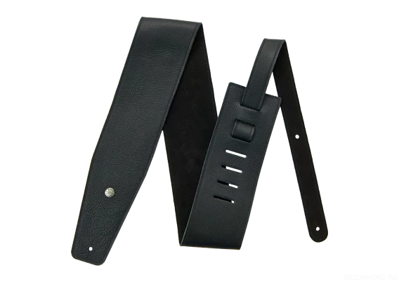 DUNLOP BMF10BK 3.5" Triple Black ремень гитарный кожа