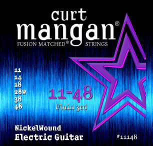 CURT MANGAN 11-48 Nickel Wound Set струны для электрогитары