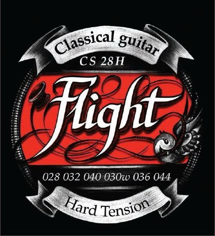 FLIGHT CS28H, Hard, чистый нейлон, серебро струны для классической гитары