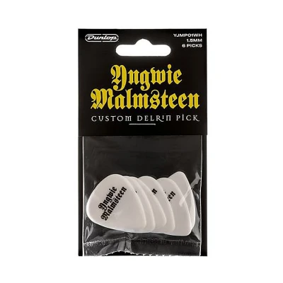 Медиаторы Dunlop YJMP01WH Yngwie Malmsteen 1.5mm 6Pack, толщина 1.5 мм, 6 шт.
