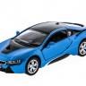 Машина Kinsmart BMW i8 инерция (1/12шт.) 1:36 б/к