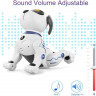 Радиоуправляемая робот-собака LENENG TOYS K16 звук, свет, танцы, сенсор