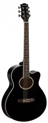 Гитара электроакустическая с эквалайзером COLOMBO LF-401 CEQ BK черная