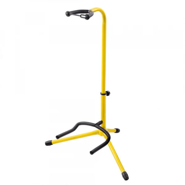 Стойка для гитары  DEKKO JR-302 с фиксатором грифа желтая